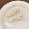 Girl Hairpin Imitation Pearls Fairy Butterfly Design Side Bang Hair Clip Lightweight Versatile Hair Accessory Daily Wear