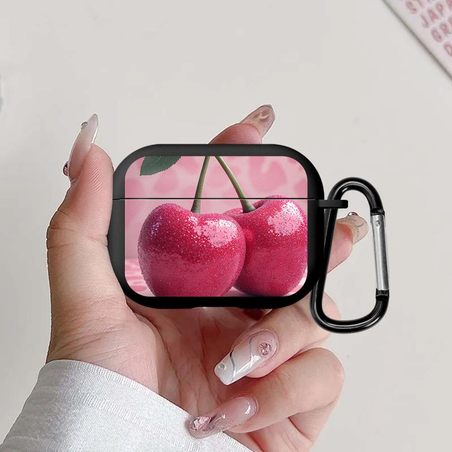 

Earphone Cases Cover Case For Airpods 1 3 Pro Pro3 4 Pro2 2 Pink Cherries Airpods Pro 3