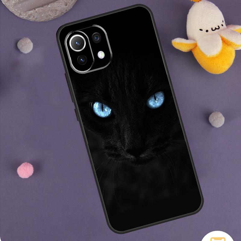 Black Cat Staring Eyes Case For POCO F6 X6 X5 X3 Pro M6 M5s F3 F5 Xiaomi 14 13 Ultra 12 Lite 11T 12T 13T Pro Cover