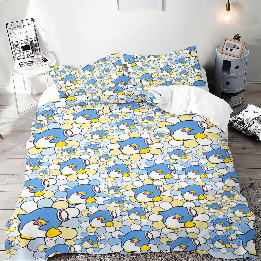 Tuxedo Sam 3-Piece 1 Quilt Cover One Piece Bedding Set Comforte Luxus Exquisite Birthday Gift 100% Polyester Home Decor