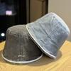 Japanischer Spitzen-Denim-Bucket Hat für Damen im Frühling und Herbst Vielseitiger schlichter Fischerhut Neue Gesichtsbedeckung Nischen-Beckenhut