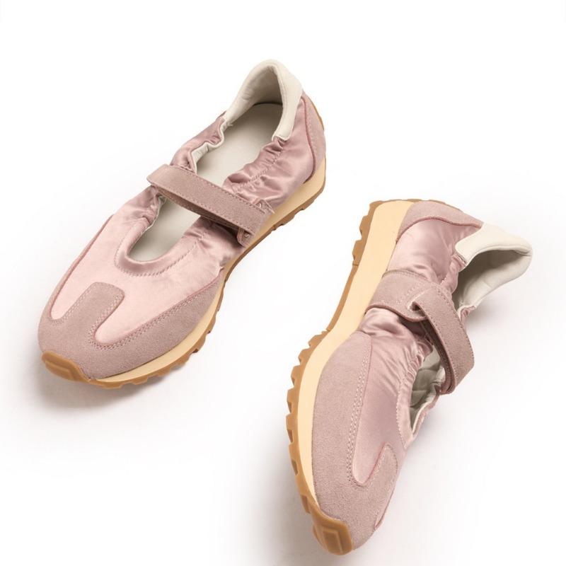 New Red Mary Jane Women's Shoes Sports Style Casual Shoes Retro Thin Sole Heightening Ballet