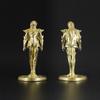 Saint Seiya Metal Brass Anime Figure 5cm Zodiac Sign Glazed Soldier Model Toy Board Game Chess Piece Ornament Gift