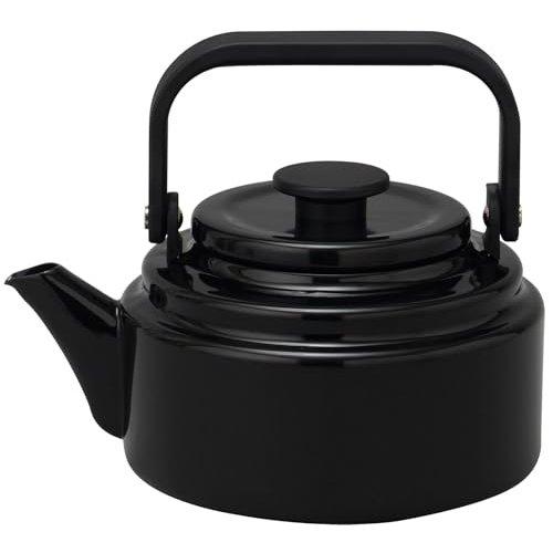 Nodahoro Amkettle Enamel Tea Kettle 2.0L, Green, IH Compatible, Designed by Fumie Shibata