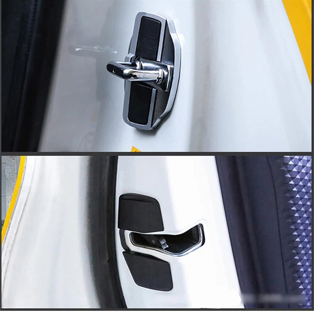 Car Door Lock Buckle Cover Kit For Nissan Series Kicks X-Trail E12 E13 C27 C28