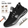 Cross-Border Men's Steel Toe Work Shoes - Anti-Smash, Anti-Puncture, Wear-Resistant, Comfortable Mesh Safety Shoes