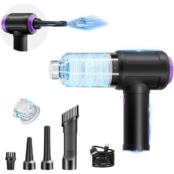 14500PA Computer Vacuum Cleaner Keyboard Cleaner Compressed Air Duster - Cordless Handheld Mini Vacuum For PC/Laptop Cleaning - Portable Air Duster