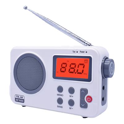 UKW-Radioempfänger, AM/FM-Lautsprecher mit LCD-Digitalanzeige, Wecker für Zuhause, tragbar