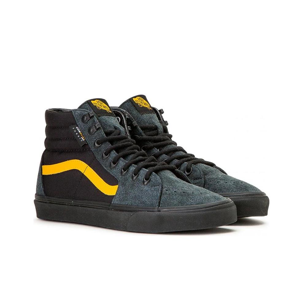 Vans Sk8 Cordura Високі Кеди для Скейтбордингу Унісекс Чорно-Жовті VN0A4BV60IV1