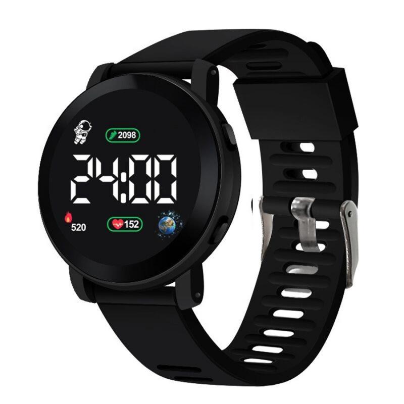 Hot-selling new LED round electronic watch fashion trend leisure outdoor student sports electronic watch