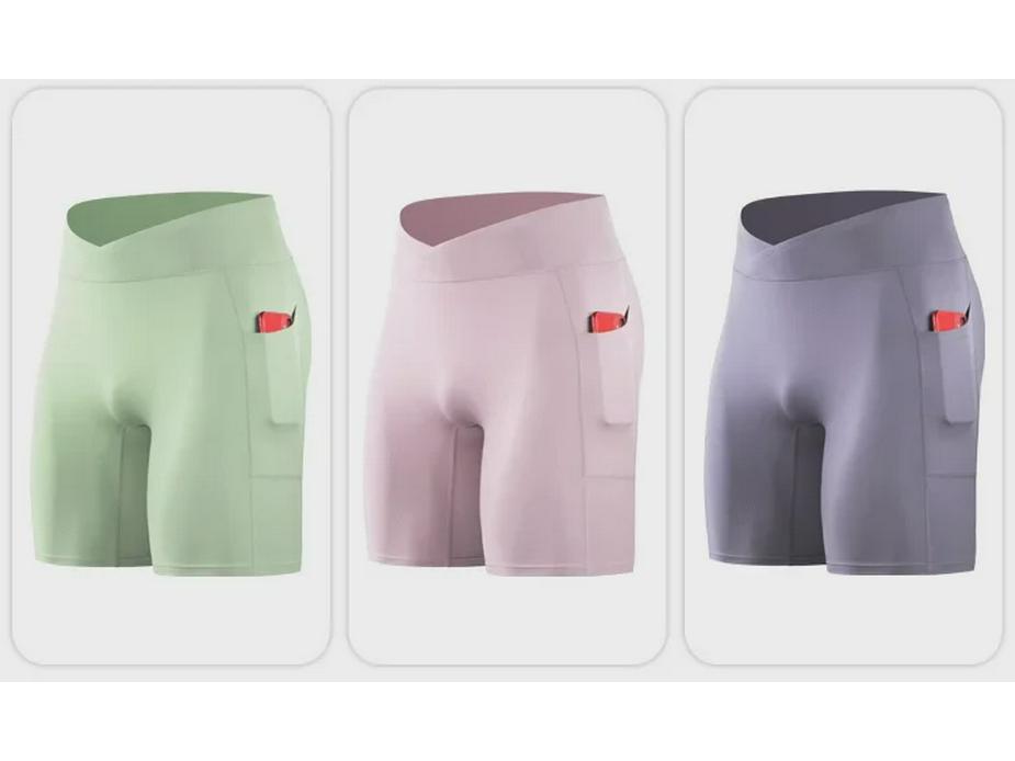 Men's High-Waisted Compression Fitness Shorts with Pockets - Breathable, High Elastic Running Tights