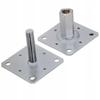 Vertically Adjustable Pole Base Psrt 110X110Mm Anchor Bracket M20X150Mm