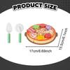 Pizza Set, Play Kitchen Accessories, Role-playing, Color Learning, Realistic Serving Toy,