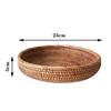 Rattan Handmade Real Rattan Fruit Basket Snack Bread Basket Tray Living Room Snacks Sundries Storage Basket Fruit Tray