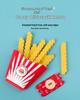 Children's Wooden Hamburger & Fries Pretend Play Set - Kitchen Game Gift for Boys & Girls