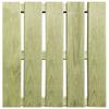 VidaXL Terrace Tiles 12 Pcs 50x50 Cm Wood Green