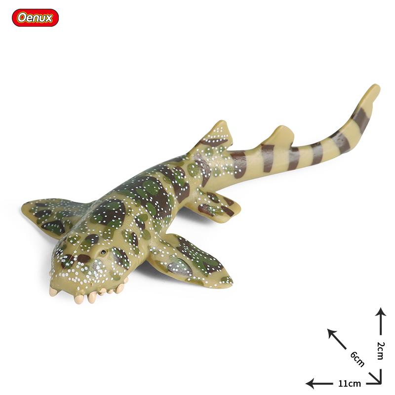 Oenux Ocean Animals Action Figures Sealife Shark Whare Megalodon Model Figurines PVC Home Decoration Kid Cognitive Education Toy