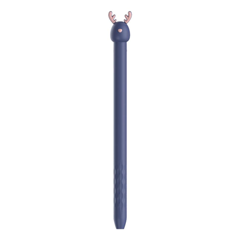 

For Pencil 2 iPad Case Silicone Tablet Touch Pen Sleeve Cover темно-синього кольору