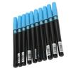 10pcs Metallic Marker Blue Ink Quick Drying Thin Rounded Tip Water BasedDIY Doodling Waterproof Metallic Paint Pens