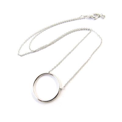 [N6814] - Silver 'Zen' Silver Necklace (rhodium-plated)