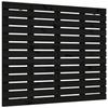 VidaXL Wall-mounted Headboard Black 146x3x91.5 Cm Solid Pine Wood 824687