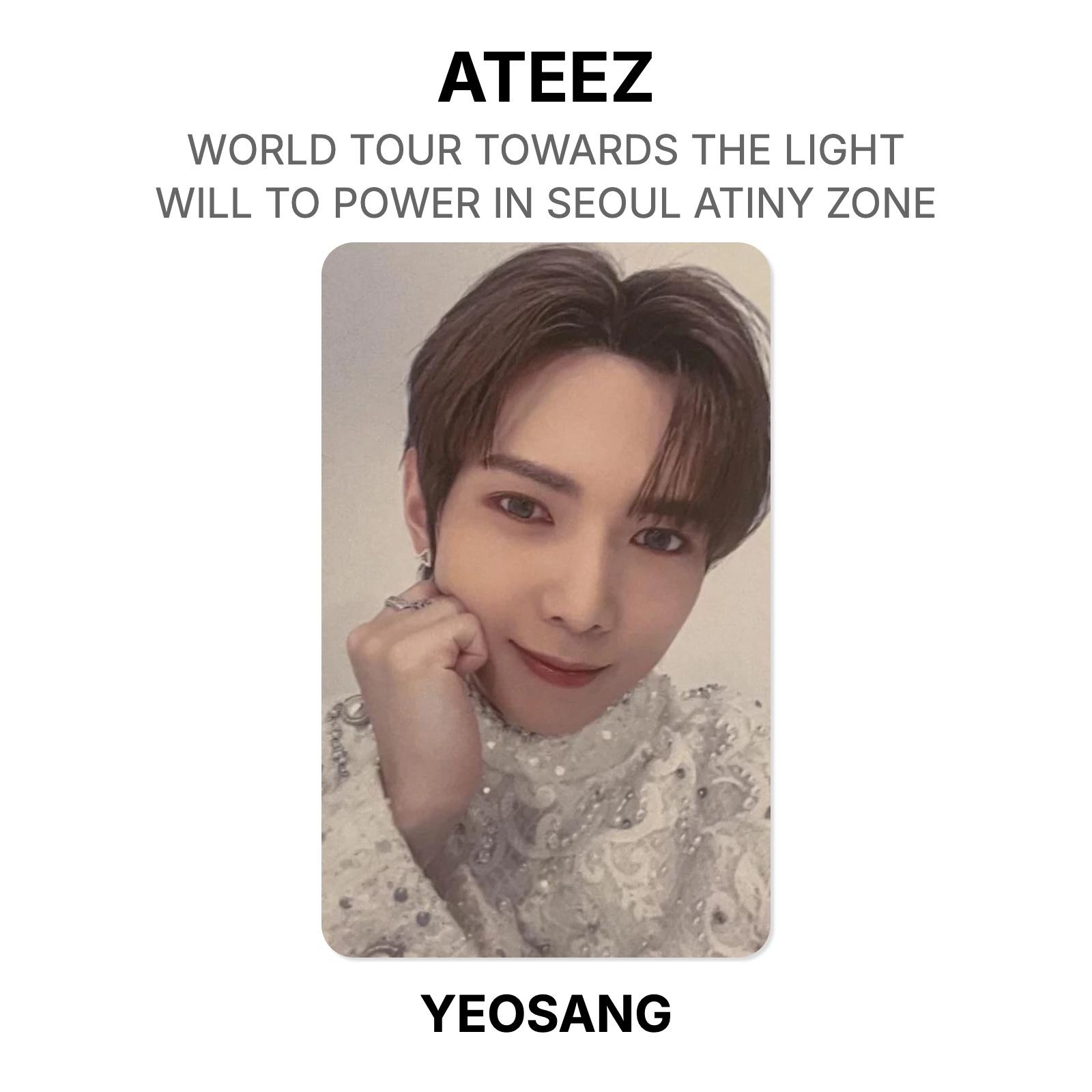 ATEEZ МИРОВОЙ ТУР К СВЕТУ : WILL TO POWER В СЕУЛЕ ATINY ZONE Официальная фотокарточка YEOSANG