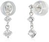 Vendome Earrings K10 White Gold Diamond 3 Stones GJBA0115 DI [Official] [VIH Aoyama]