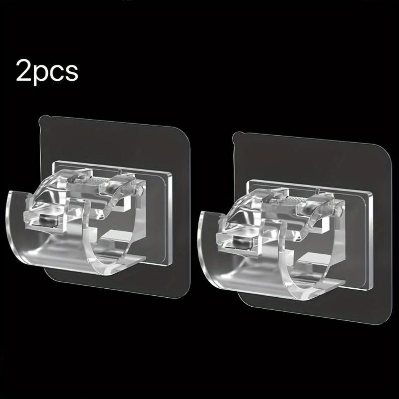 

Крючок для шторного карниза, Неперфорированный бытовой настенный клейкий кронштейн-клипса 2pcs разноцветный