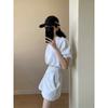 European Station Casual Sports Suit Women's Summer 2025 New Arrival Fashion Slim Looking Fancy Short Sleeve Shorts Two-piece Set