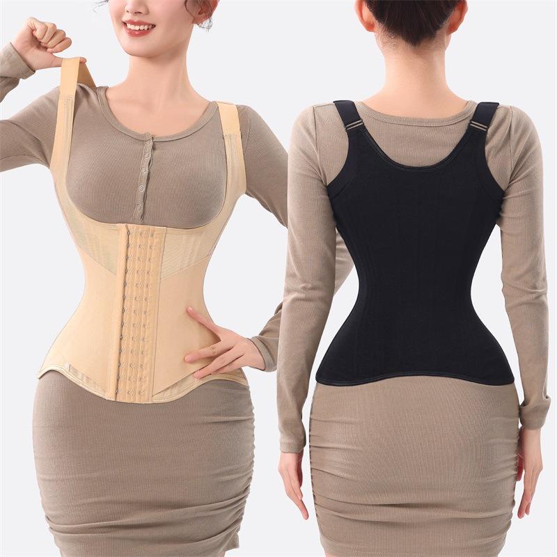 Women's Full Body Dual Strap Trimmer Wrap Waist Girdle Waist Trainer Shaper Abdomen Control Shaper Waist Trainer Seeat