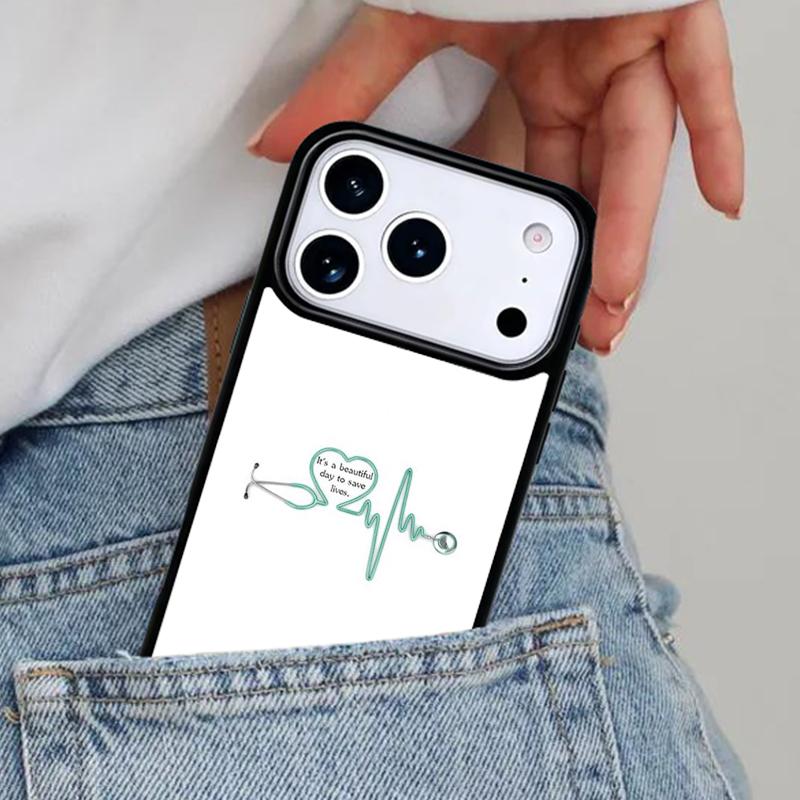 Nurse Heart Nursing Phone Case for iPhone 17ProMax 12 13 14 15 16e 17 Pro Max Plus Air Cover