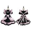 3Pcs Sweet Maid Outfit Women Anime Maid Costume Fancy Dress Cosplays Costume Maid Dress with Headwear Apron