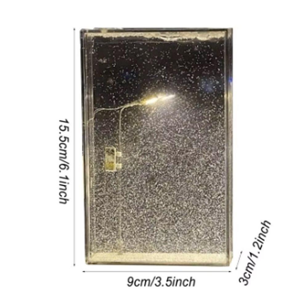 DIY Materialien Schneeszene Nachtlicht Weihnachtsdeko Schneelandschaft Nachtlicht