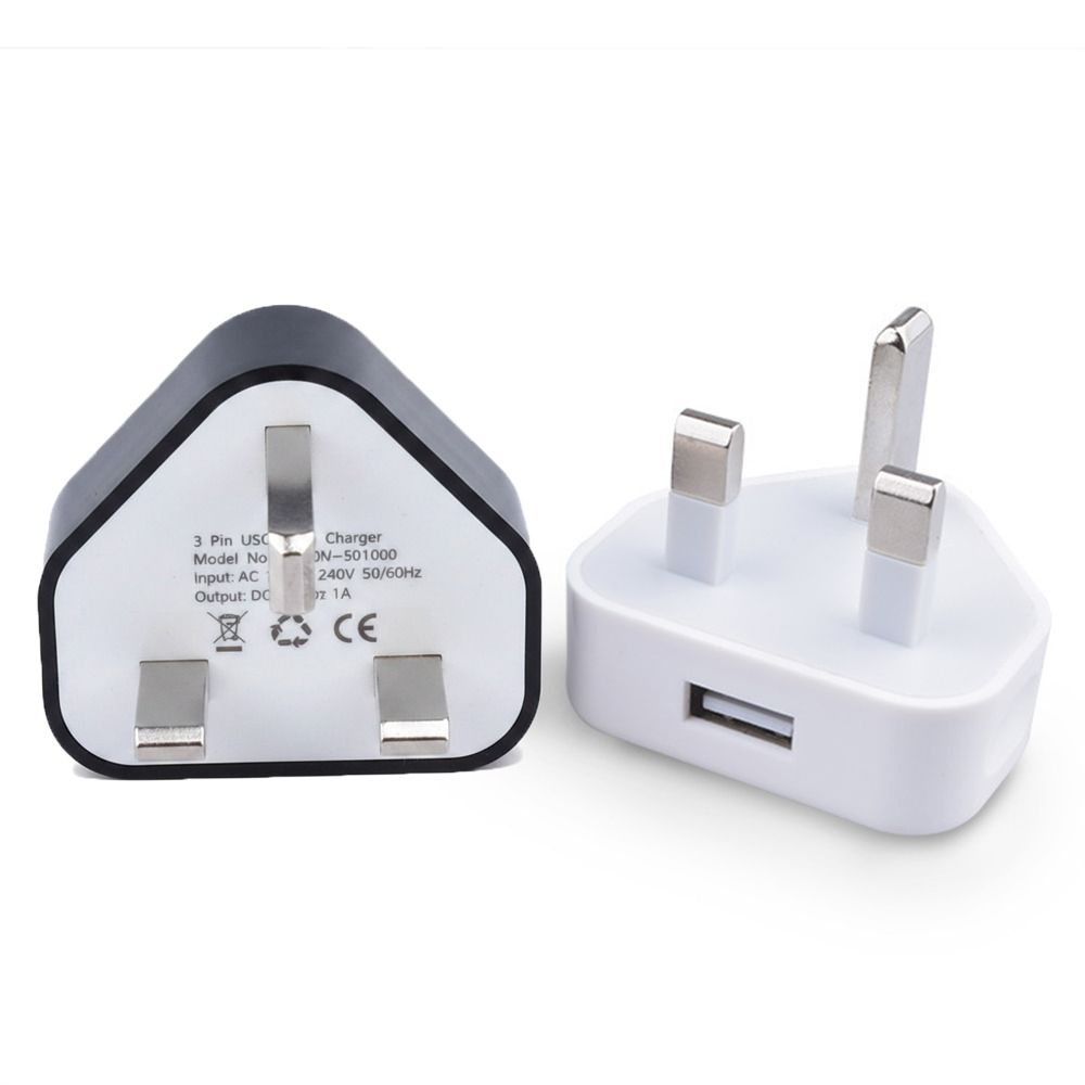 Home 3 Pin 5V 1A Power Adapter USB Charger UK Plug Wall Charger