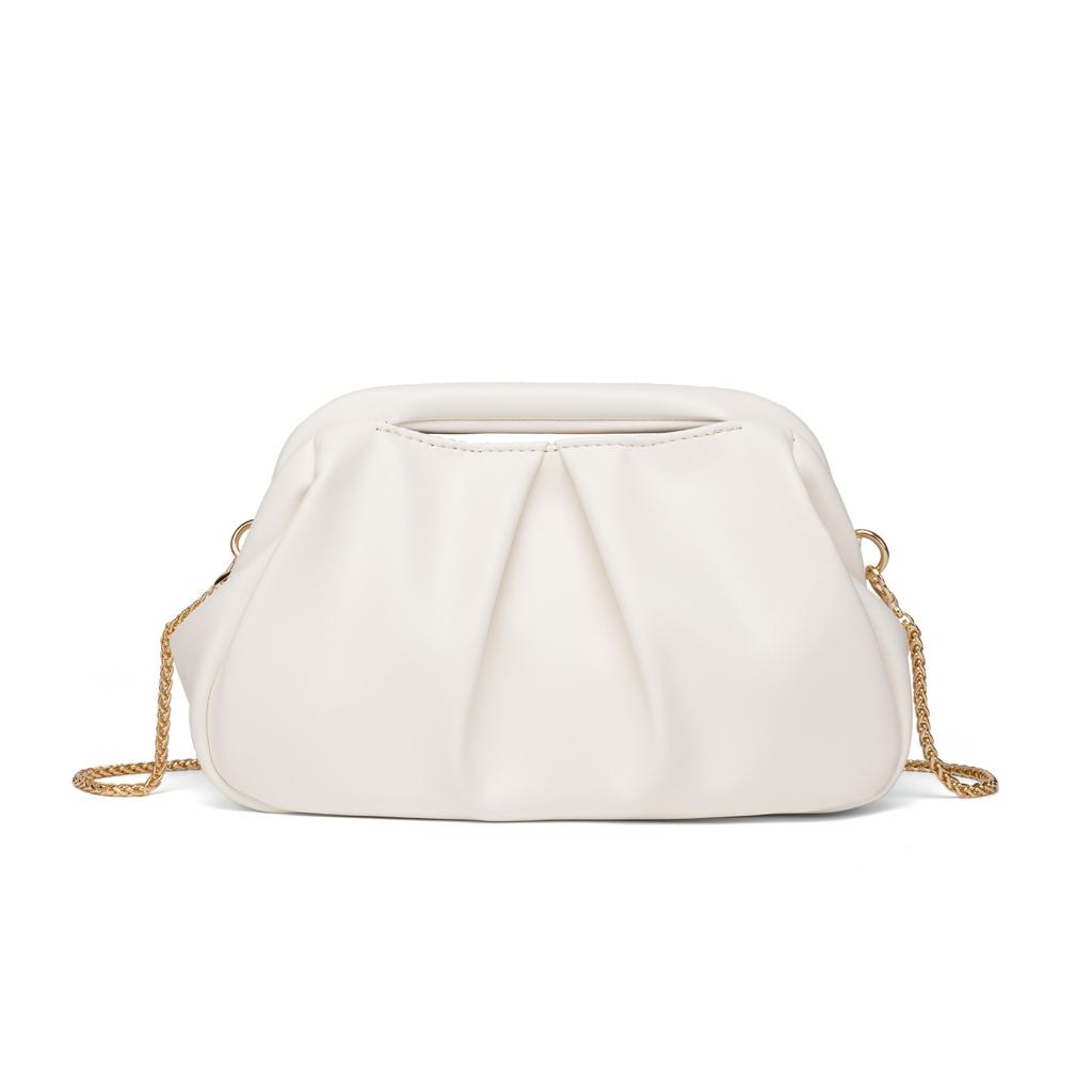 Textured Cloud Frame Clutch Purse, Women's Party Crossbody Handbag luxury Designer Shoulder Bag Wedding Evening Clutch Bag