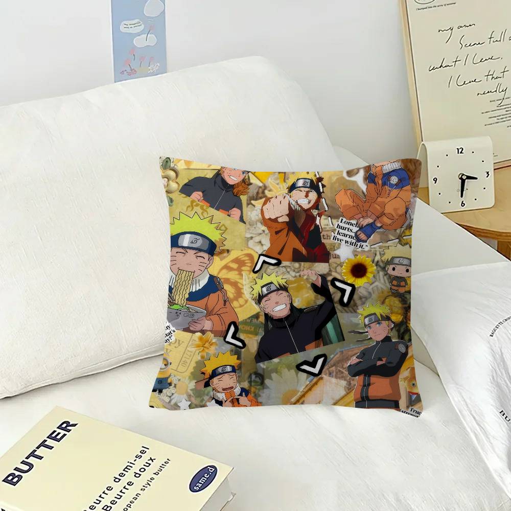 Anime Uzumaki Naruto  Cushion Cover 30x50 Polyester Sofa Cushions Decorative Throw Pillows Home Decoration Pillowcover