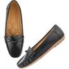 Shoetopia Upper Bow Detailed Black Loafers For Women & Gilrs /Eu42