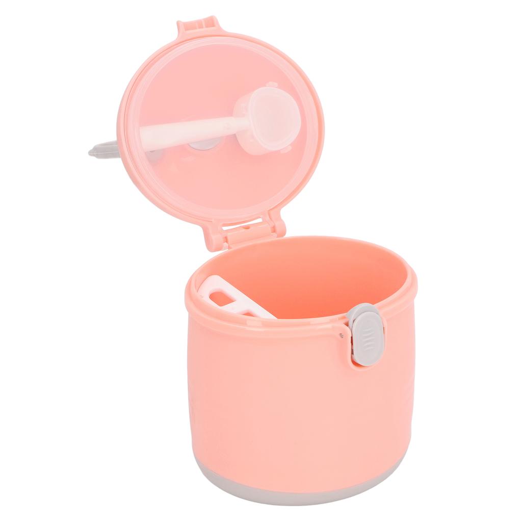 Milk Powder Box 2 Layers Portable Sealing Milk Powder Formula Dispenser Container with Spoon for