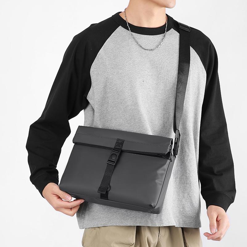 Retro Business Crossbody Bag for Men - Large Capacity Vintage Messenger & Shoulder Briefcase