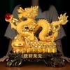 Resin dragon ornaments living room home decoration Christmas new year Housewarming gift Feng Shui Absorb wealth Animal modeling
