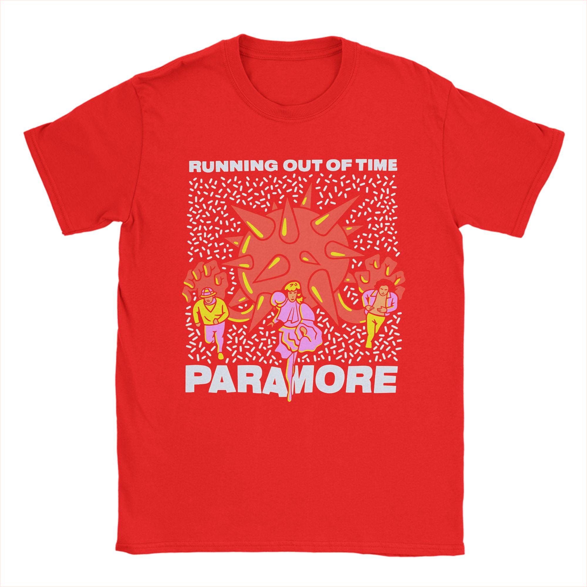 Leisure Paramore Band TShirts Men O Neck Cotton T Shirt Short Sleeve Tee Shirt Big Size Clothes S