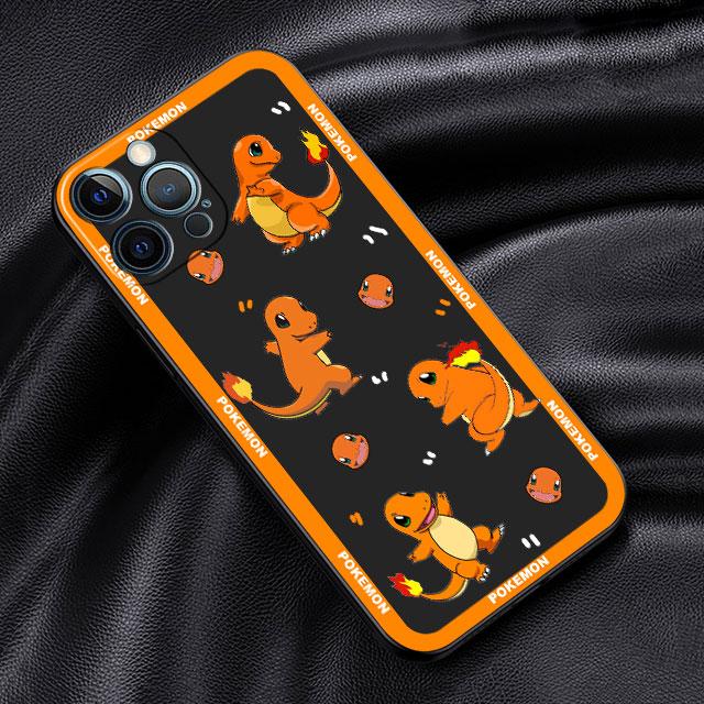 Pokemon Pikachu Cartoon Case pro Apple iPhone 14 13 11 12 Pro 7 XR X XS Max 8 Plus 6 6S SE 2022 13Pro Black Soft Phone Funda