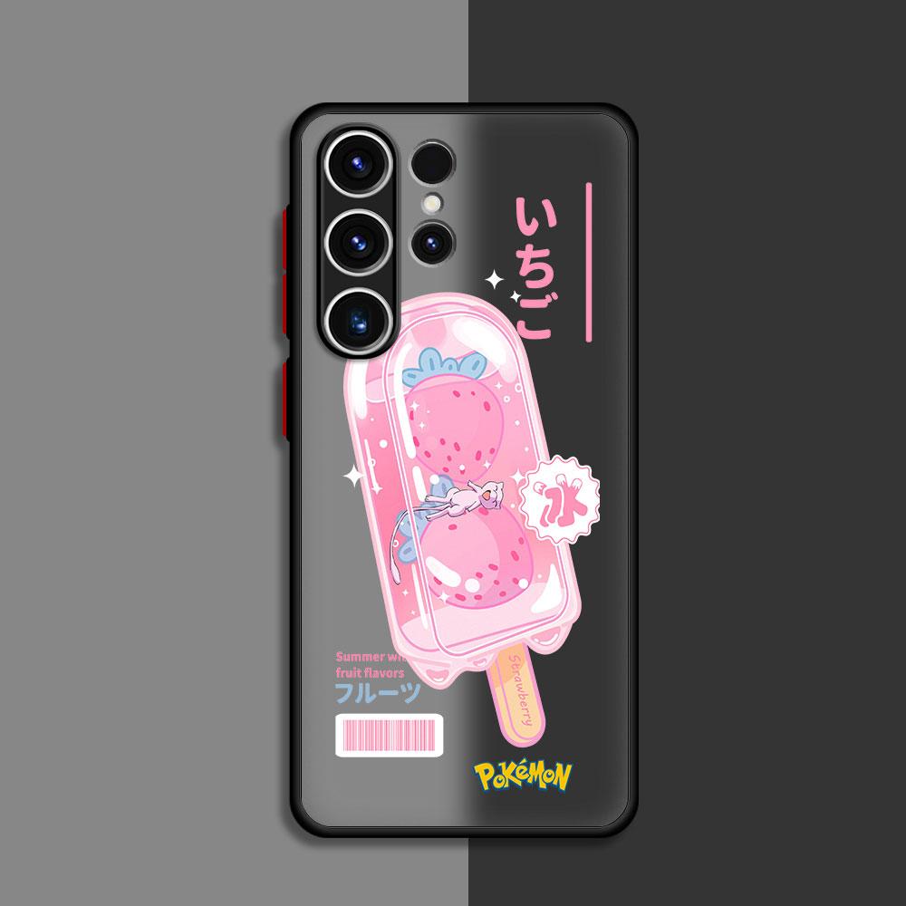Pokemon Gengar Matte Case For Samsung Galaxy S22 S23 S20 S21 FE S10 S9 Plus S24 S24Ultra Capa Note 20 Ultra 10 Lite Phone Fundas