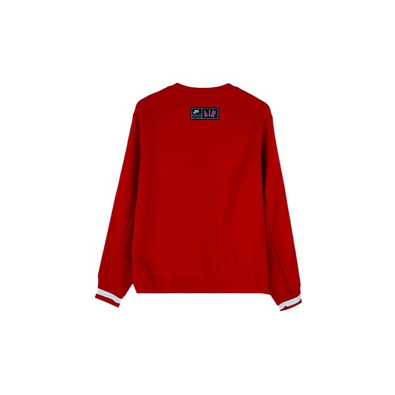 Nike Knitted Round Neck Sport Casual Sweatshirt Men Tops Red AR1823-657