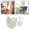 6 Pieces Paint Mixing Trays Knives Spatula Palette PP Knife Oil Watercolor Multiuse Painting