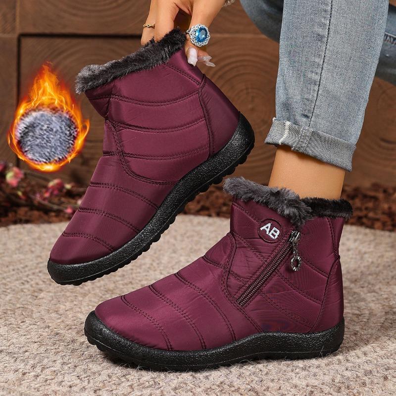 New Women's Boots: Thick-soled, Lightweight, Fleece Waterproof Women's Shoes, High-top Snow Boots