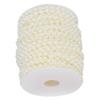 Faux Pearl Bead Garland String Round DIY Decoration Craft Clothing Accessories 6mm 25Meter RollBeige