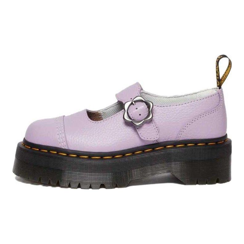 Dr. Martens Addina Leather Comfortable Casual Thick Sole Shoes Women Shoes Purple 30805308