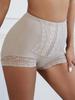 Flarixa Culotte taille haute en dentelle pour femme, sous-vêtement moulant, contrôle du ventre
