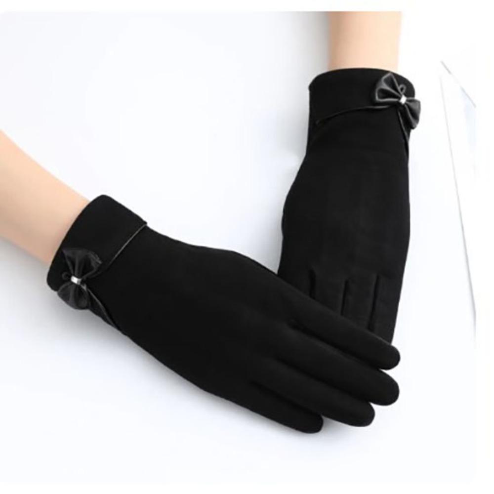 Guanti caldi da donna in peluche di coniglio, guanti in velluto tedesco, resistenti, caldi, antivento e antifreddo